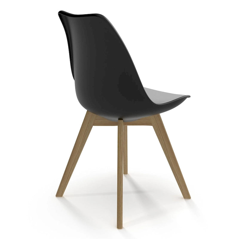 Chaises d'appoint Céline à pieds naturels (lot de 2)