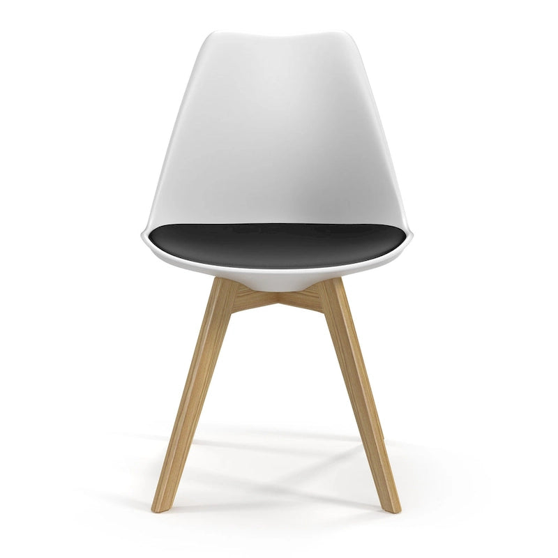 Chaises d'appoint Céline à pieds naturels (lot de 2)