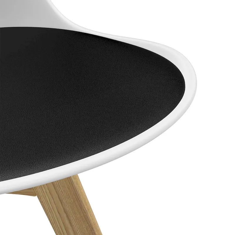 Chaises d'appoint Céline à pieds naturels (lot de 2)