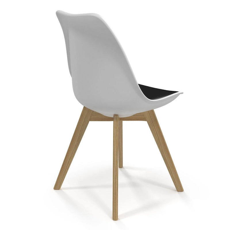 Chaises d'appoint Céline à pieds naturels (lot de 2)