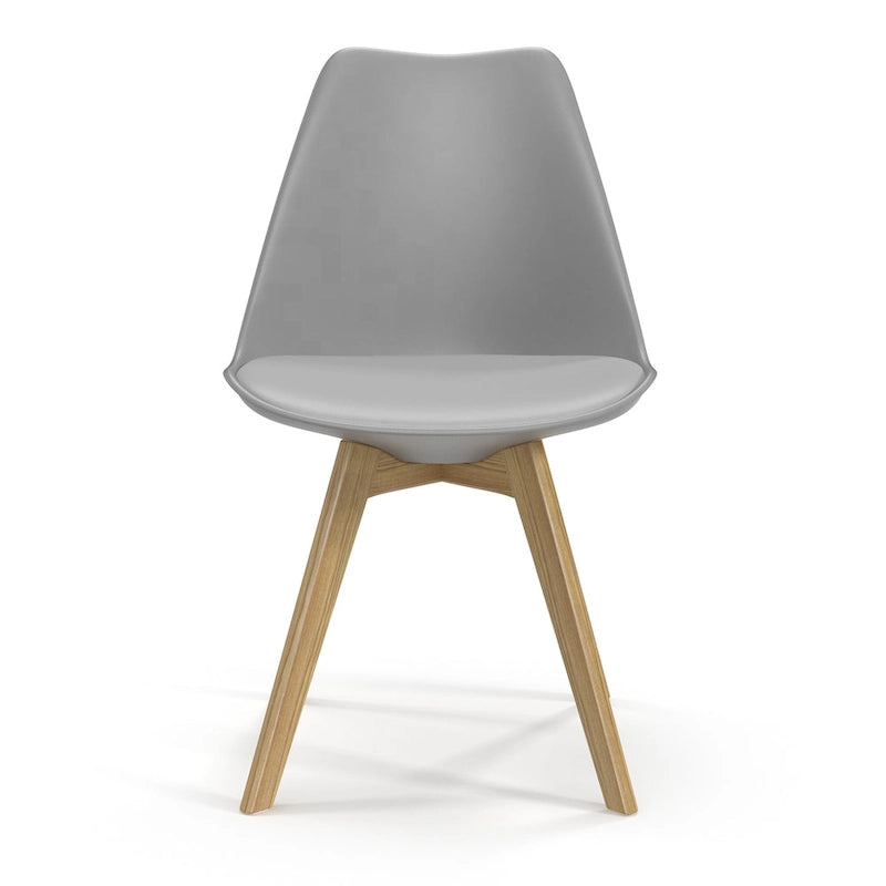Chaises d'appoint Céline à pieds naturels (lot de 2)