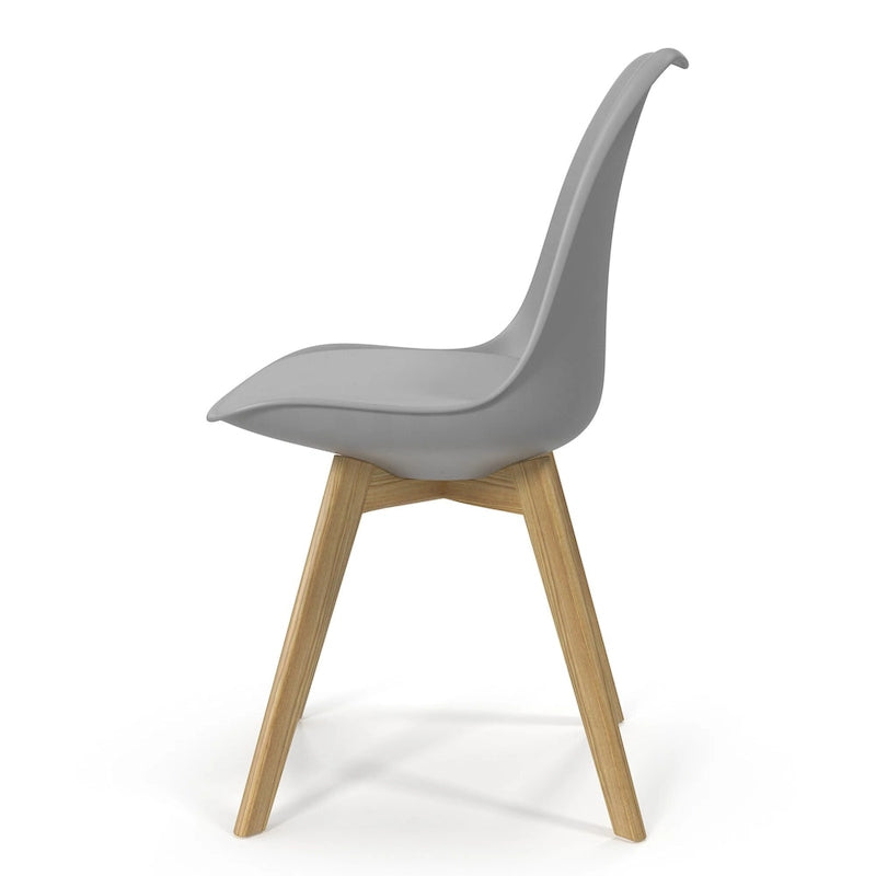 Chaises d'appoint Céline à pieds naturels (lot de 2)