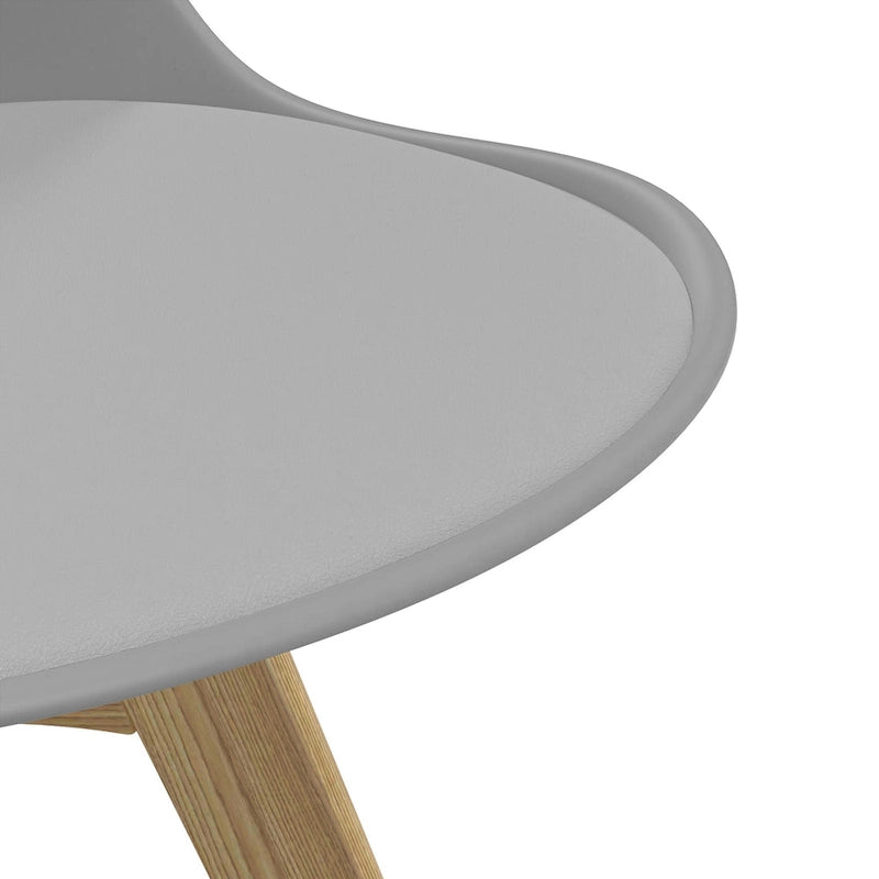 Chaises d'appoint Céline à pieds naturels (lot de 2)