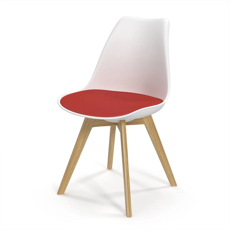 Chaises d'appoint Céline à pieds naturels (lot de 2)
