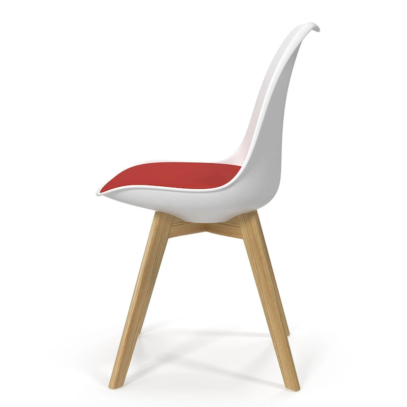 Chaises d'appoint Céline à pieds naturels (lot de 2)