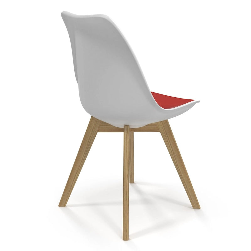 Chaises d'appoint Céline à pieds naturels (lot de 2)
