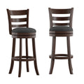 Tabouret de bar pivotant Rovinj à dossier échelle, hauteur 29 po