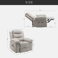 Fauteuil inclinable électrique avec fonction de massage réglable, fauteuil inclinable avec système de chauffage pour le salon
