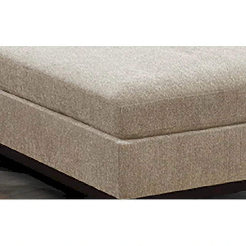 Canapé d'angle modulable en chenille couleur camel