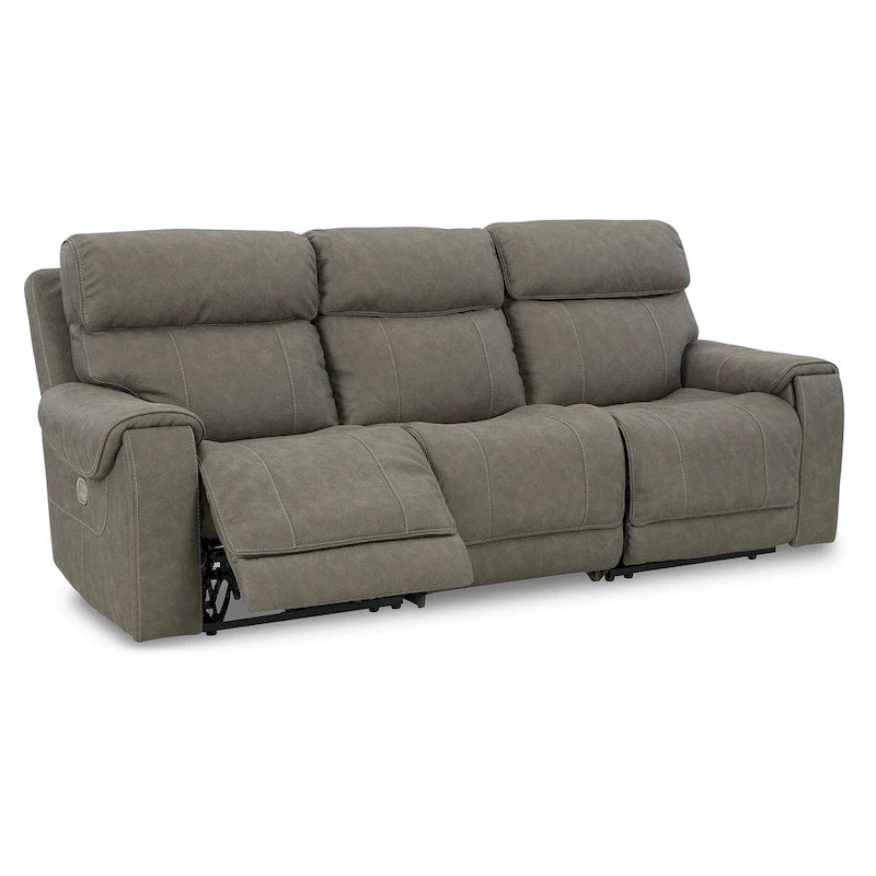 Signature Design by Ashley Starbot Gray, canapé inclinable électrique 3 places - 101L x 42P x 42H