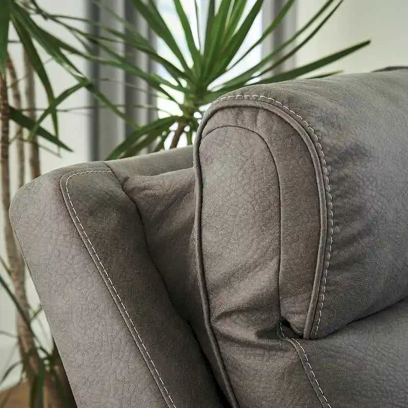 Signature Design by Ashley Starbot Gray, canapé inclinable électrique 3 places - 101L x 42P x 42H