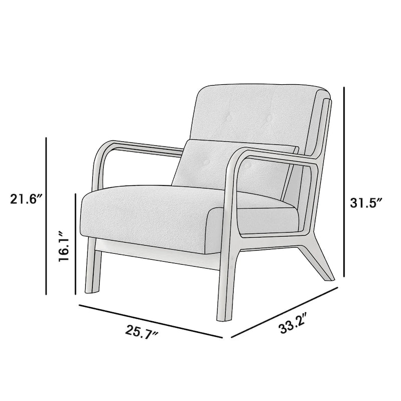 Fauteuil d'appoint avec accoudoirs Corvus Zelda Lounge