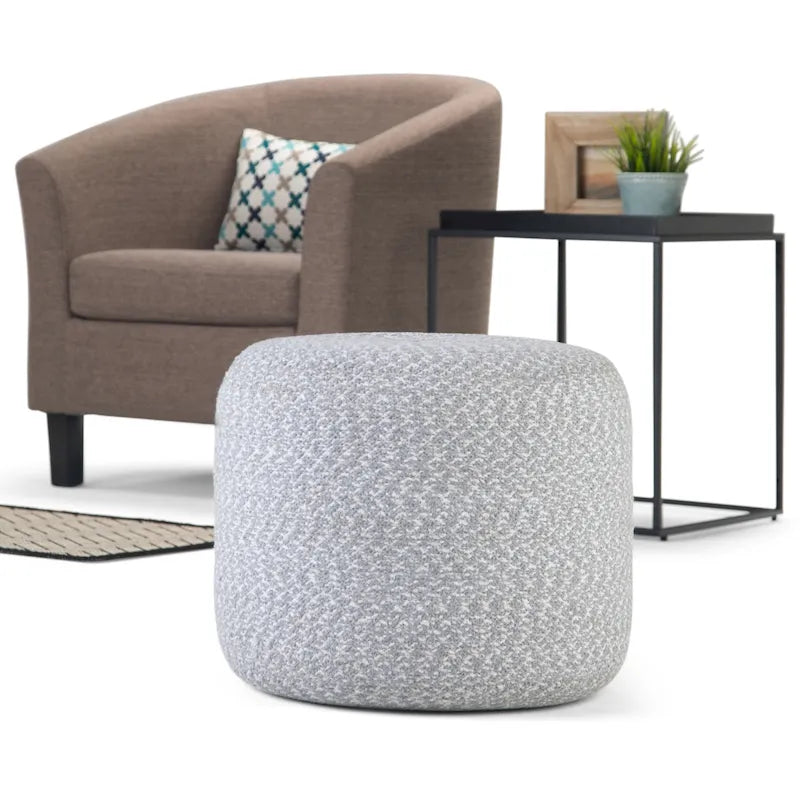 WYNDENHALL Brodie Pouf rond tressé