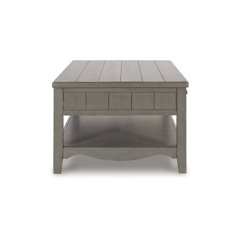 Signature Design by Ashley Charina - Table basse rectangulaire gris antique - 50 larg. x 30 prof. x 20 haut.