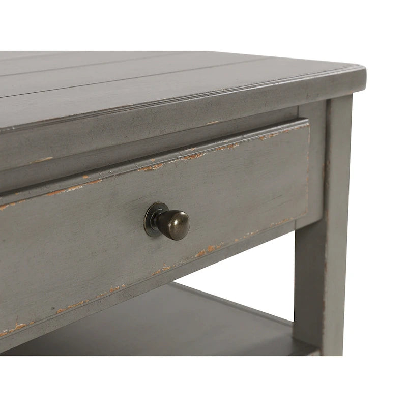 Signature Design by Ashley Charina - Table basse rectangulaire gris antique - 50 larg. x 30 prof. x 20 haut.
