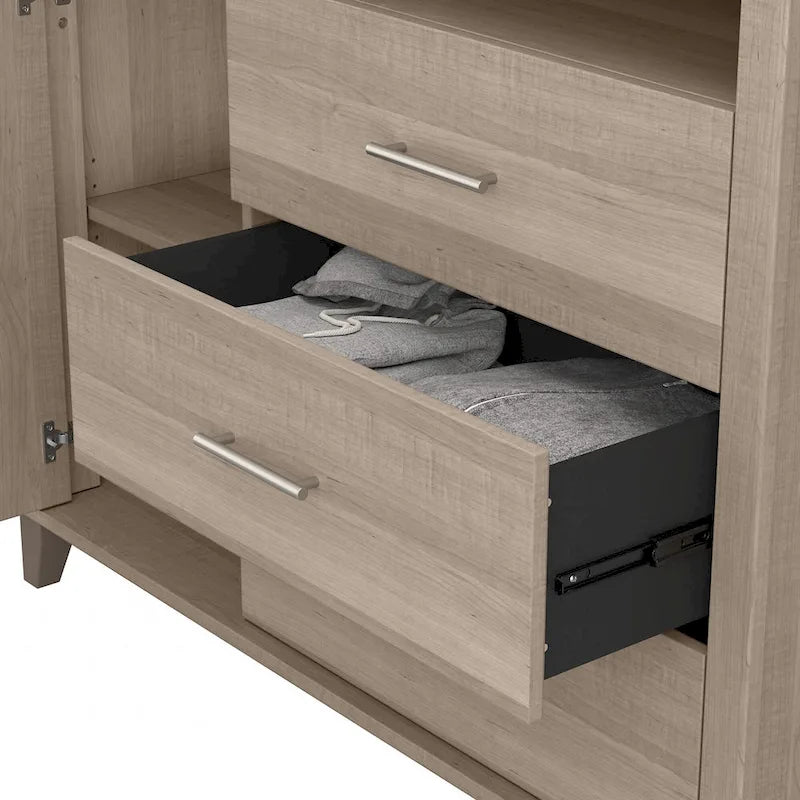 Meuble télé haut Somerset avec rangement par Bush Furniture