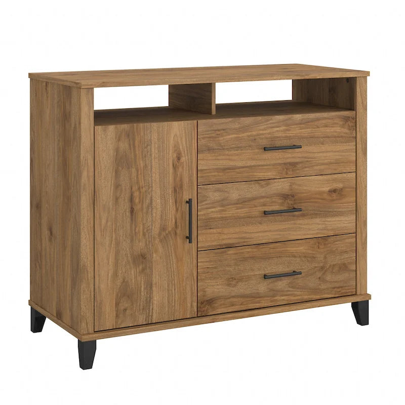 Meuble télé haut Somerset avec rangement par Bush Furniture
