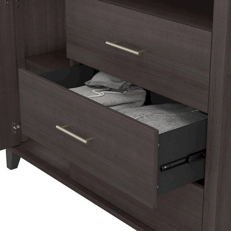 Meuble télé haut Somerset avec rangement par Bush Furniture