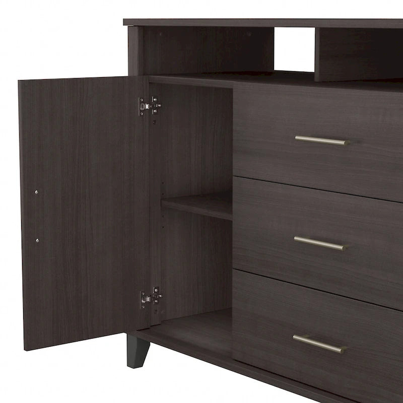 Meuble télé haut Somerset avec rangement par Bush Furniture