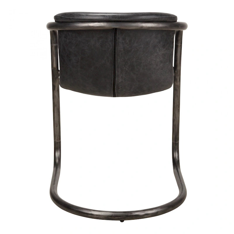 Chaises de salle à manger Macari Frita modernes en cuir, lot de 2