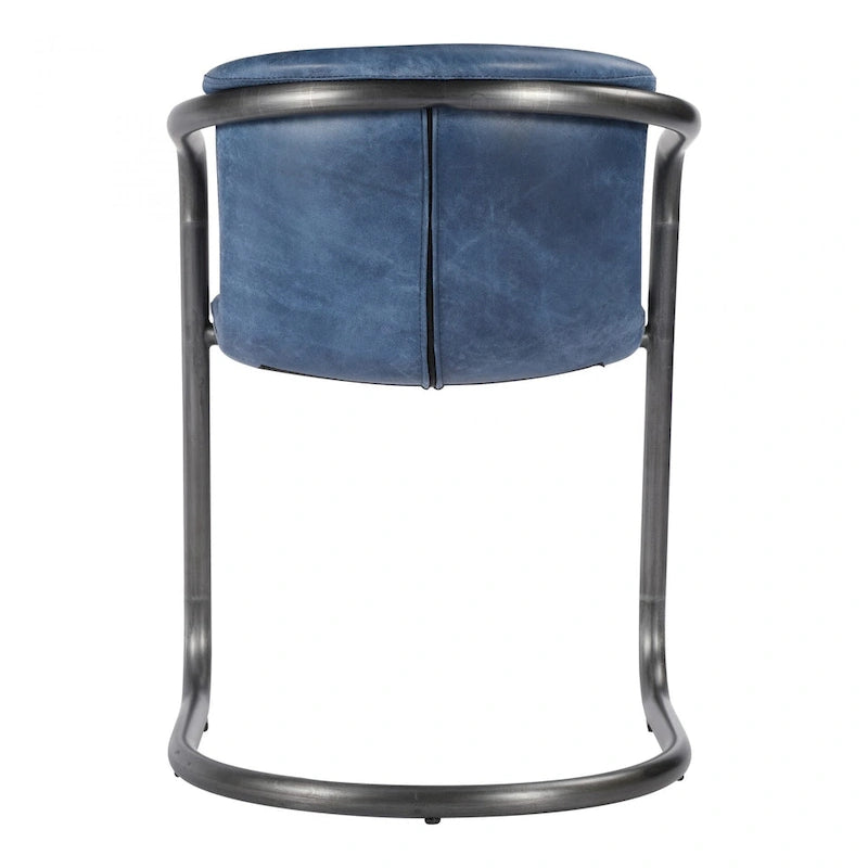 Chaises de salle à manger Macari Frita modernes en cuir, lot de 2