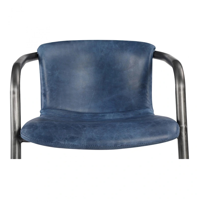 Chaises de salle à manger Macari Frita modernes en cuir, lot de 2