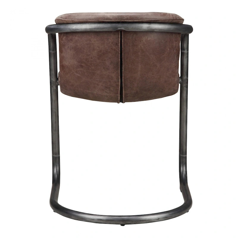 Chaises de salle à manger Macari Frita modernes en cuir, lot de 2