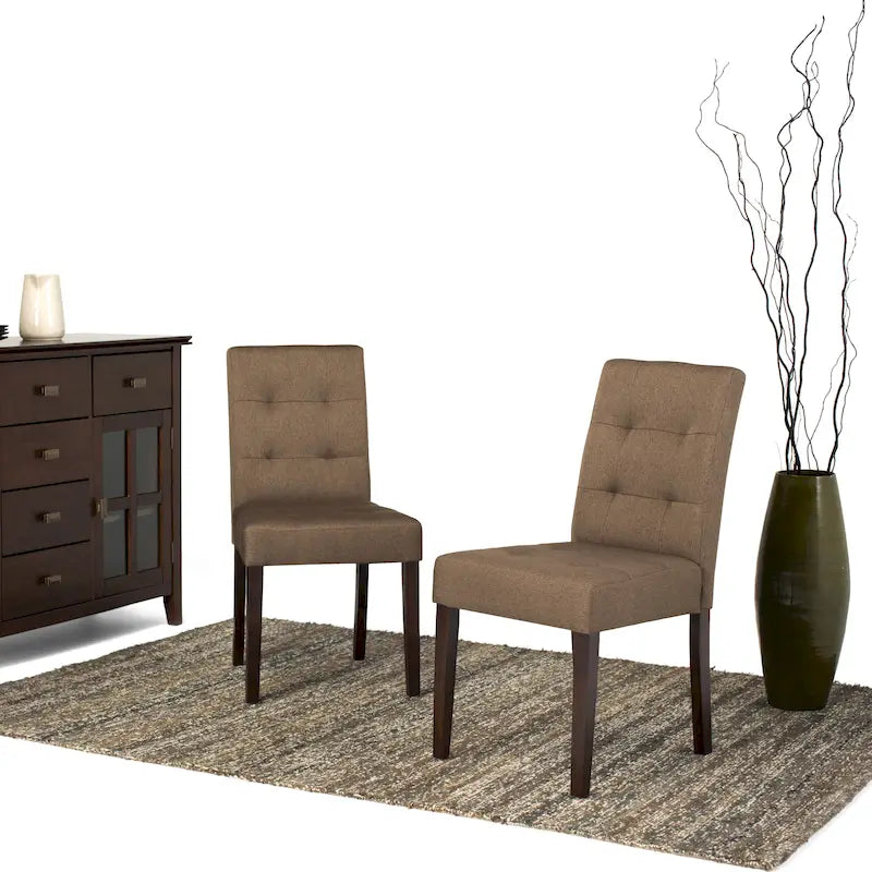 WYNDENHALL Jefferson Chaise de salle à manger Parsons contemporaine (Lot de 2) - 48 larg. x 58 prof. x 91 haut. (cm)