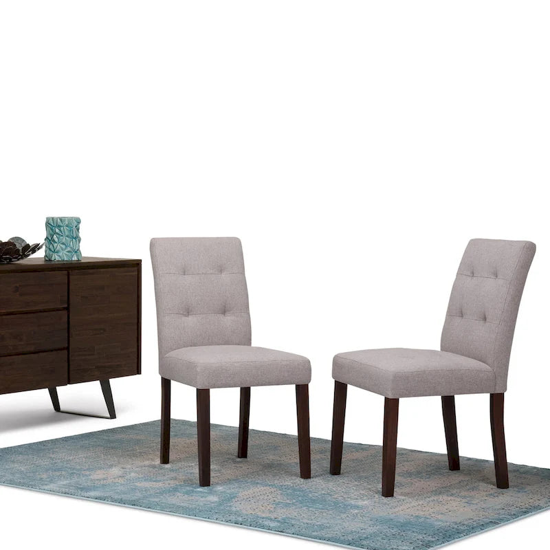 WYNDENHALL Jefferson Chaise de salle à manger Parsons contemporaine (Lot de 2) - 48 larg. x 58 prof. x 91 haut. (cm)