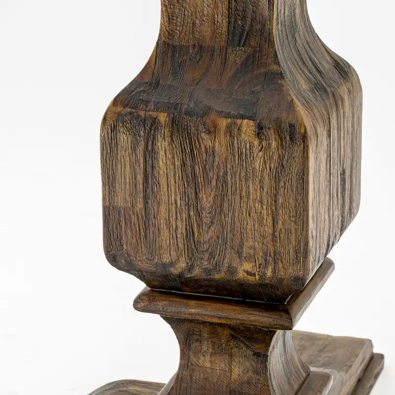East West Furniture Ensemble de Table de Cuisine - une Table à Manger et des Chaises en Tissu Lin Marron, Chêne Jacobean Vieilli (Options de Pièces)