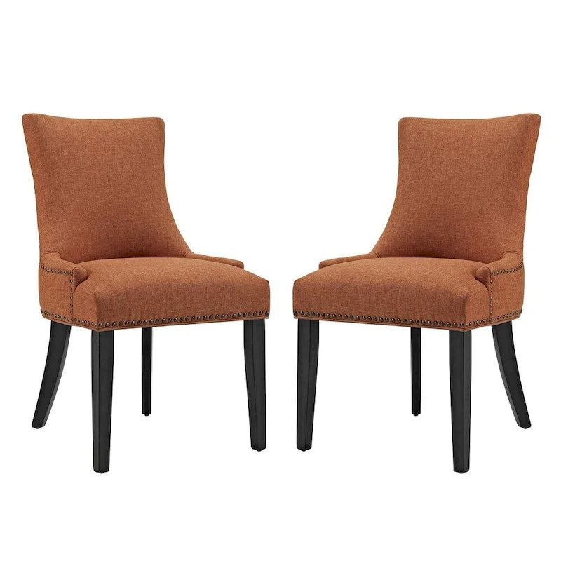 Chaise de salle à manger Marquis en tissu (lot de 2)