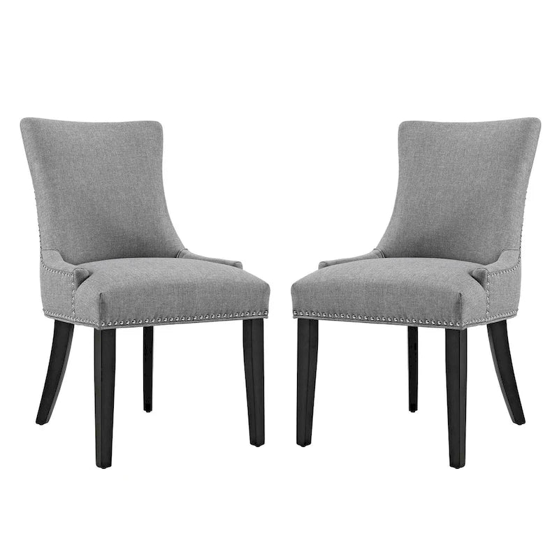Chaise de salle à manger Marquis en tissu (lot de 2)