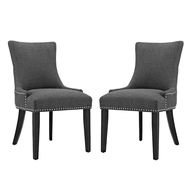 Chaise de salle à manger Marquis en tissu (lot de 2)