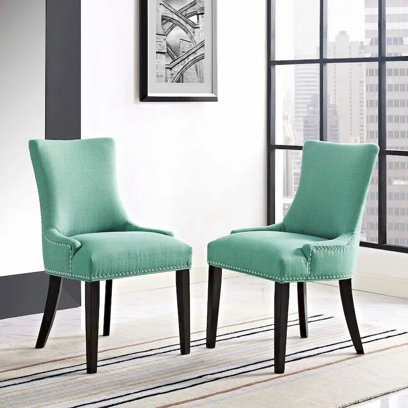 Chaise de salle à manger Marquis en tissu (lot de 2)