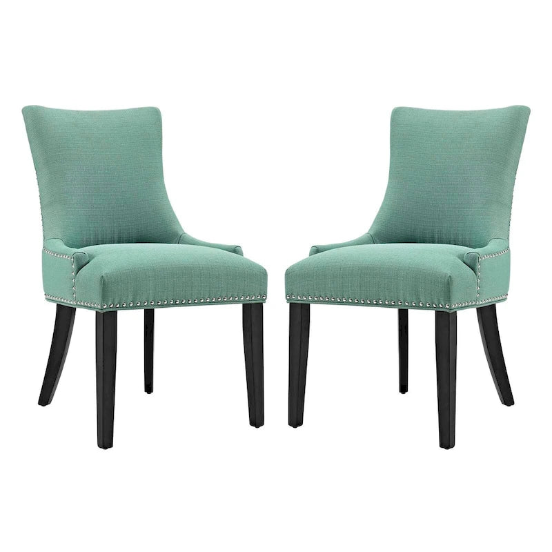 Chaise de salle à manger Marquis en tissu (lot de 2)