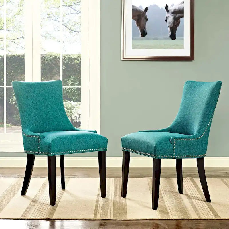 Chaise de salle à manger Marquis en tissu (lot de 2)