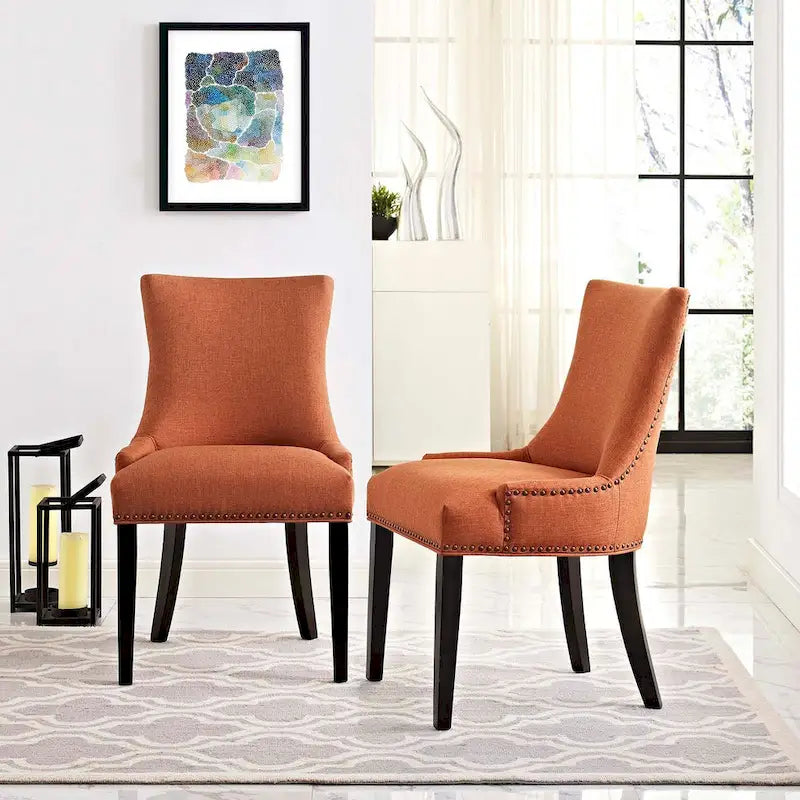 Chaise de salle à manger Marquis en tissu (lot de 2)