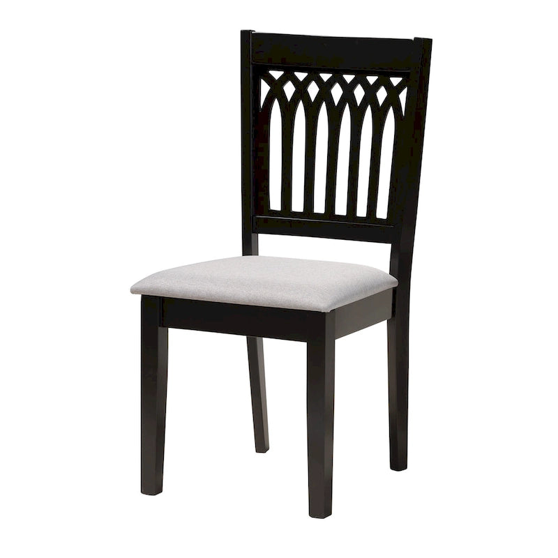 Ensemble de salle à manger Genesis en tissu et bois de style moderne