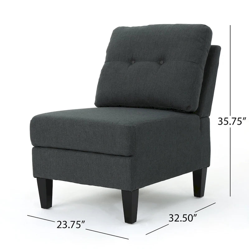 Emmie – Ensemble de canapés modulaires de 5 places, style Mid-century Modern, par Christopher Knight Home