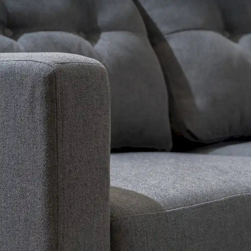 Emmie – Ensemble de canapés modulaires de 5 places, style Mid-century Modern, par Christopher Knight Home