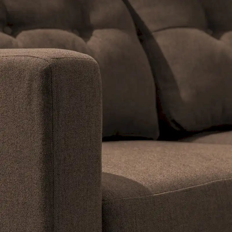 Emmie – Ensemble de canapés modulaires de 5 places, style Mid-century Modern, par Christopher Knight Home