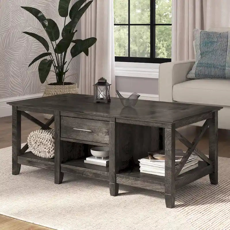 Table basse Key West avec rangement de Bush Furniture