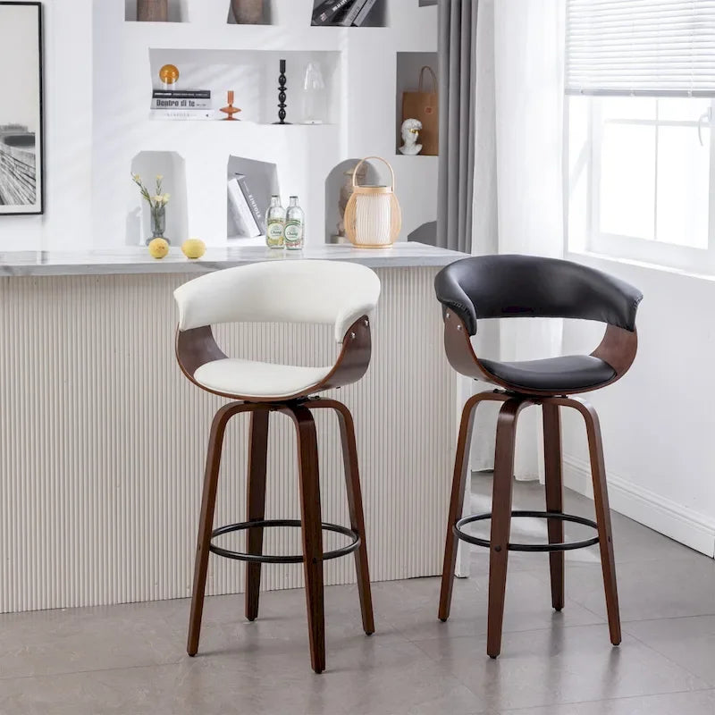 Tabouret de bar moderne rembourré Lalit (Lot de 2 tabourets)