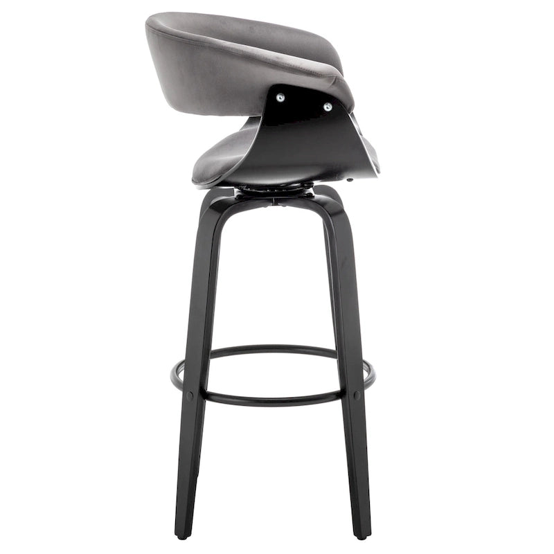 Tabouret de bar moderne rembourré Lalit (Lot de 2 tabourets)