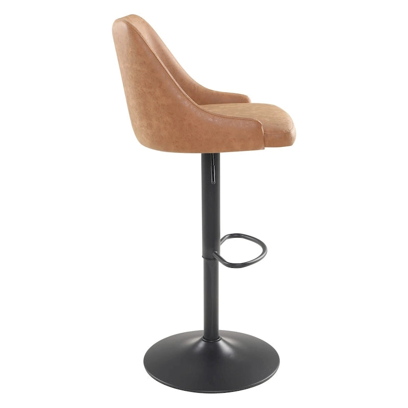 Tabouret de bar réglable Sylmar en similicuir
