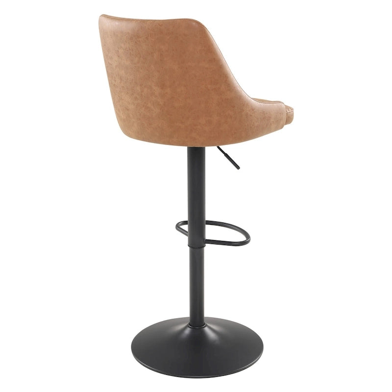 Tabouret de bar réglable Sylmar en similicuir