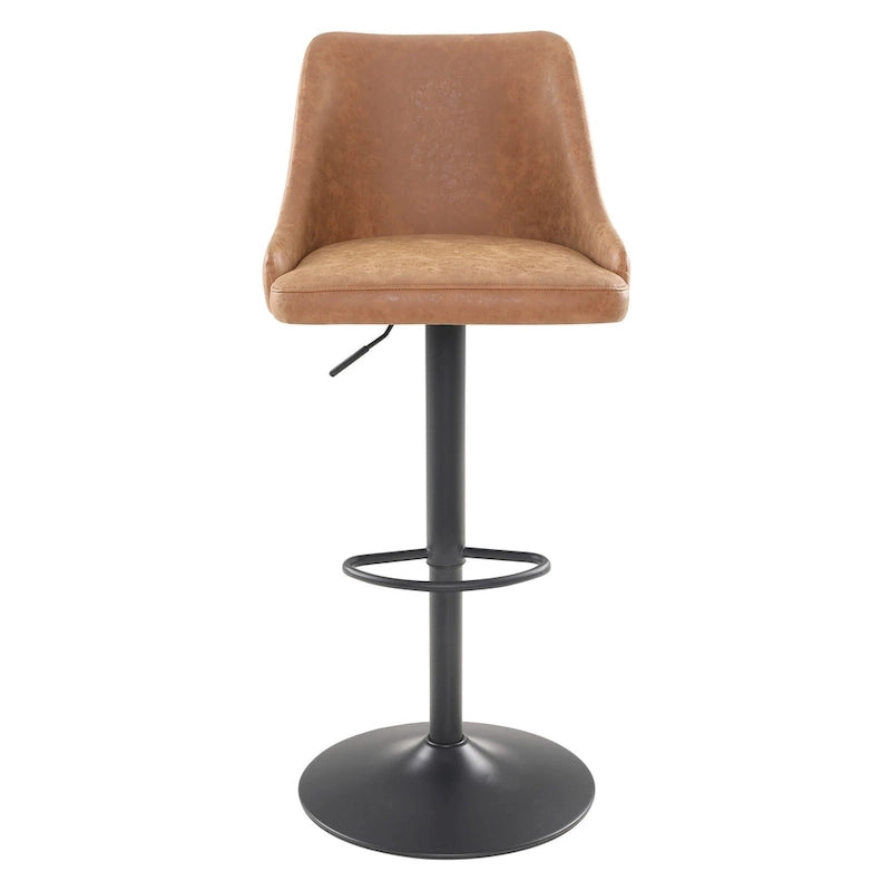 Tabouret de bar réglable Sylmar en similicuir