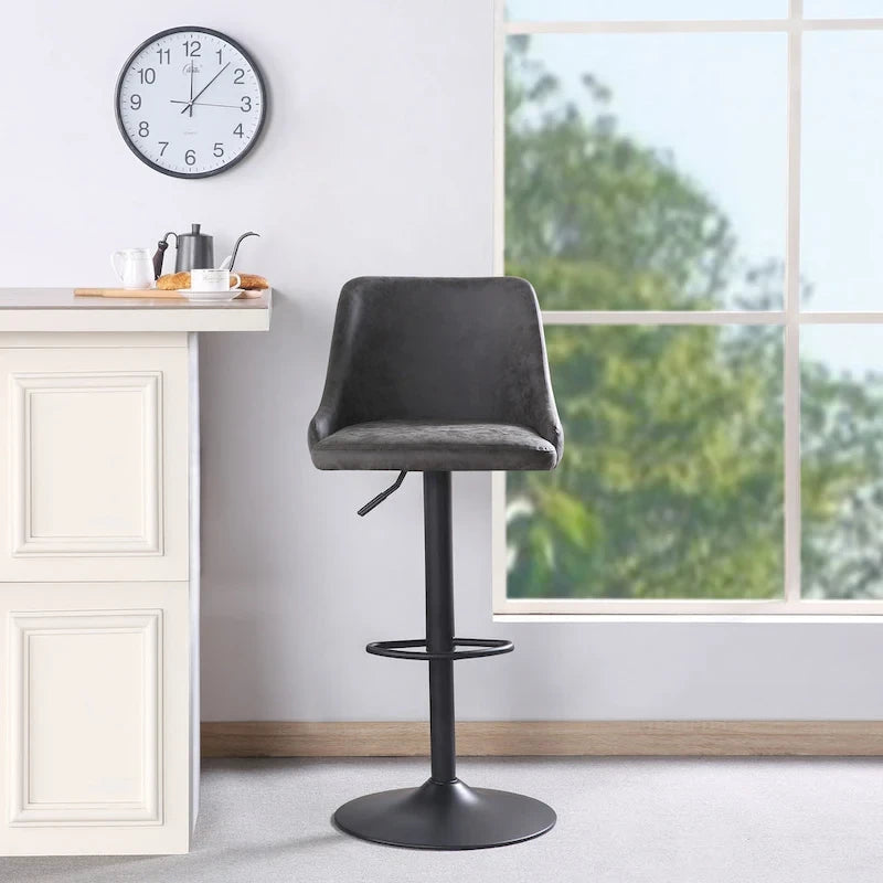 Tabouret de bar réglable Sylmar en similicuir