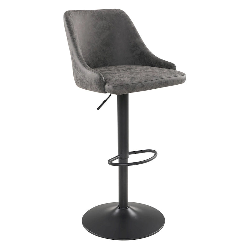 Tabouret de bar réglable Sylmar en similicuir
