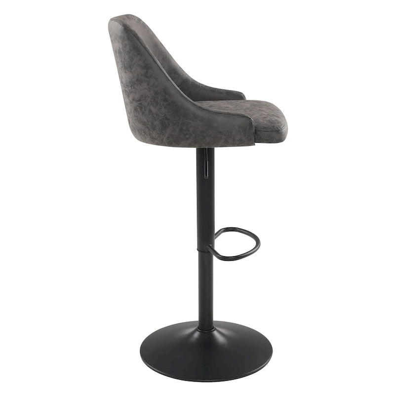 Tabouret de bar réglable Sylmar en similicuir